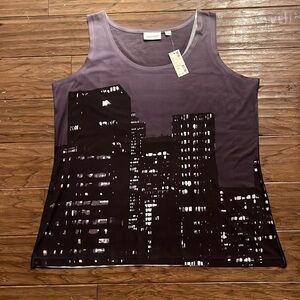 Avenue Skyline Sleeveless Shirt Size 18/20